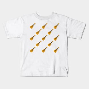 Guitar pattern Kids T-Shirt